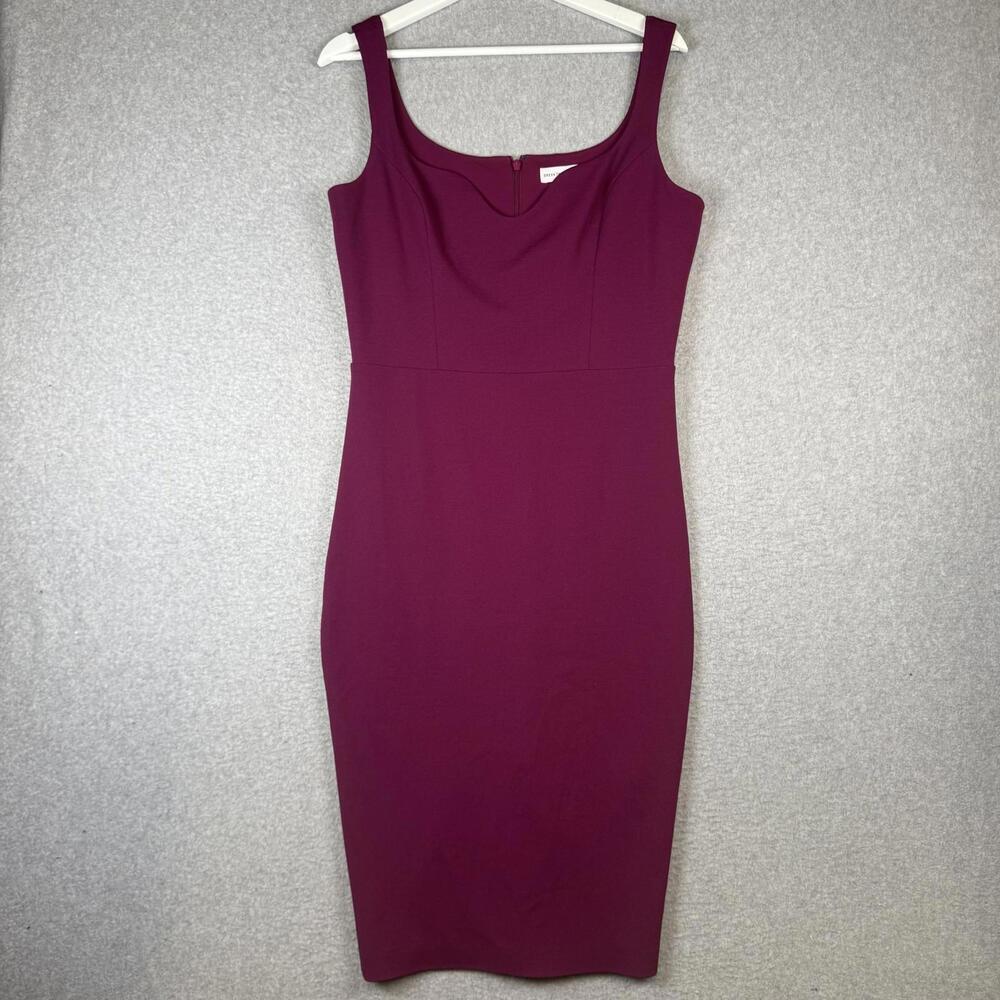 Dress The Population Women's Size Large Purple Bodycon Knee Length Dress